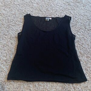 Max Studio sheer black top